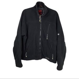 Liquid Freerider Mens Black Full Zip Fleece Jacket M2645BUR Size Medium